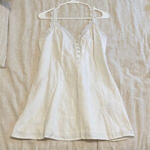 Abercrombie & Fitch Women's Lace-Trim Dress - White